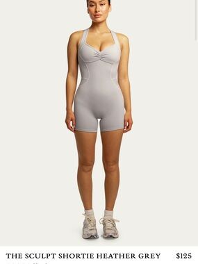 437 sculpt shortie onesie